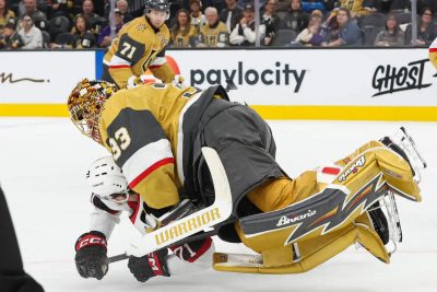 Golden Knights goaltending picture looks shaky if Carter Hart is out